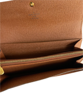 Load image into Gallery viewer, AUTHENTIC Louis Vuitton Sarah Wallet Monogram PREOWNED (WBA728)