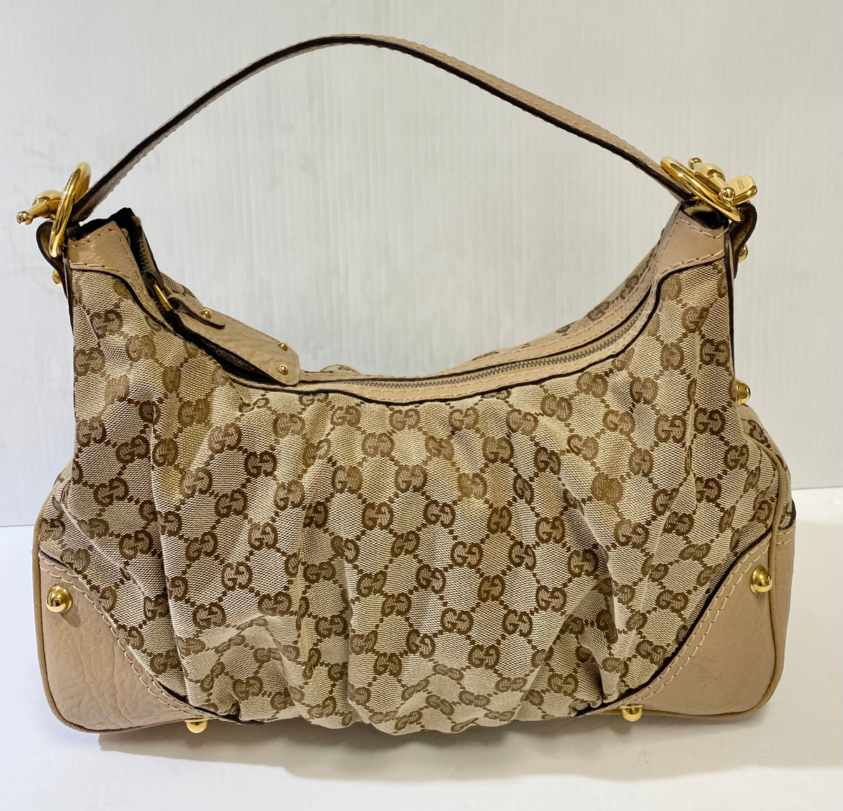 AUTHENTIC Gucci Jockey Hobo Tan PREOWNED (WBA289) – Jj's