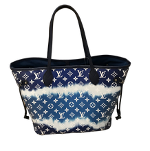 Load image into Gallery viewer, AUTHENTIC Louis Vuitton Neverfull Monogram Escale Blue MM PREOWNED (WBA707)
