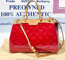 Load image into Gallery viewer, AUTHENTIC Louis Vuitton Brea PM Vernis Pomme D’Amour PREOWNED (WBA514)
