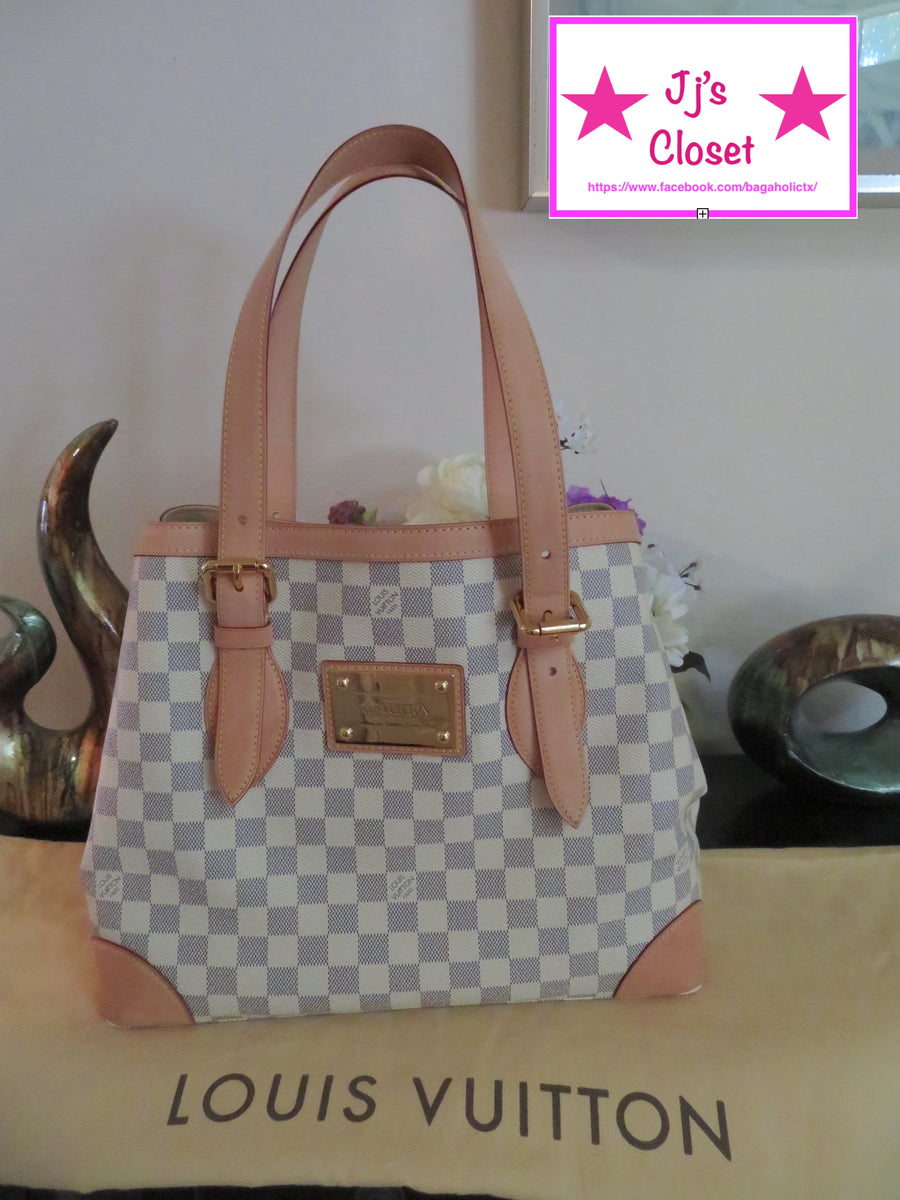 AUTHENTIC Louis Vuitton Hampstead Damier Azur MM Preowned – Jj's Closet, LLC