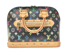Load image into Gallery viewer, AUTHENTIC Louis Vuitton Alma Black Monogram Multicolor PM PREOWNED (WBA742)
