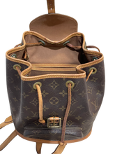 Load image into Gallery viewer, AUTHENTIC Louis Vuitton Montsouris Monogram MM Backpack PREOWNED (WBA594)