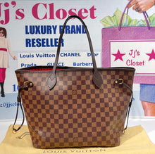 Load image into Gallery viewer, AUTHENTIC Louis Vuitton Neverfull Damier Ebene MM PREOWNED (WBA535)