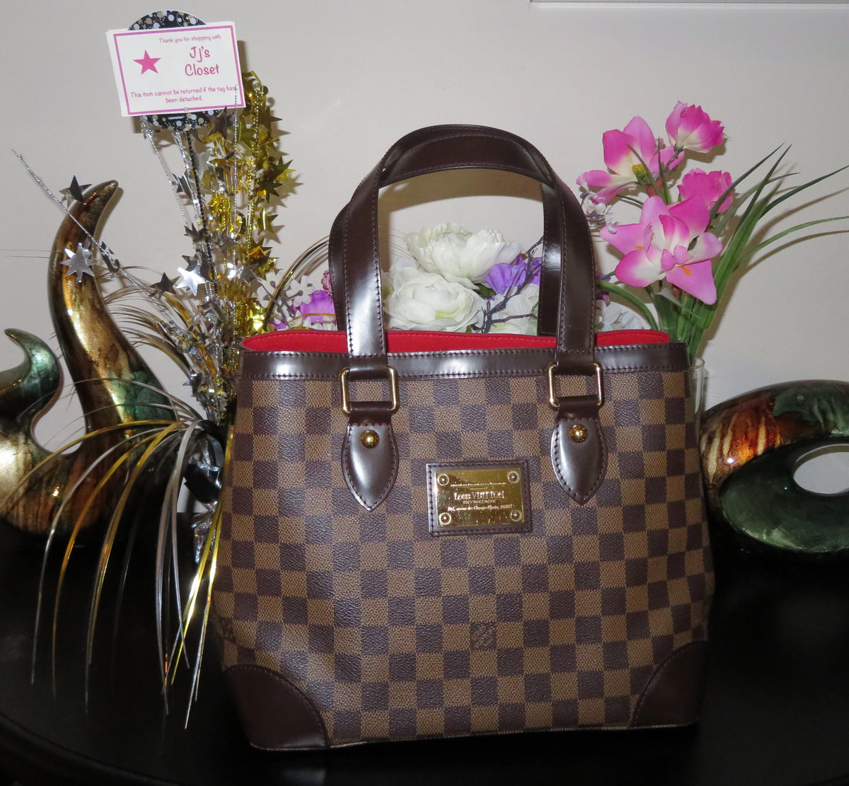 Louis Vuitton hampstead pm Brown Leather ref.32373 - Joli Closet