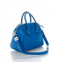 Load image into Gallery viewer, AUTHENTIC Givenchy Goatskin Small Antigona Blue PREOWNED (WBA600)
