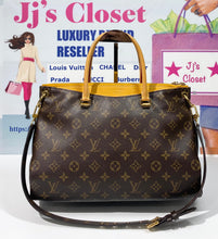 Load image into Gallery viewer, AUTHENTIC Louis Vuitton Pallas Monogram Safran PREOWNED (WBA515)