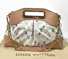 Load image into Gallery viewer, AUTHENTIC Louis Vuitton Judy White Multicolor MM Preowned (WBA718)
