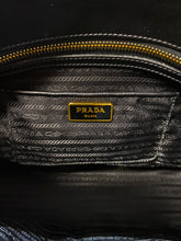 Load image into Gallery viewer, AUTHENTIC Prada Galleria Double Zip Tote Black Saffiano PREOWNED (WBA507)