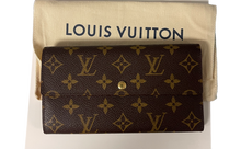 Load image into Gallery viewer, AUTHENTIC Louis Vuitton Sarah Wallet Monogram PREOWNED (WBA731)
