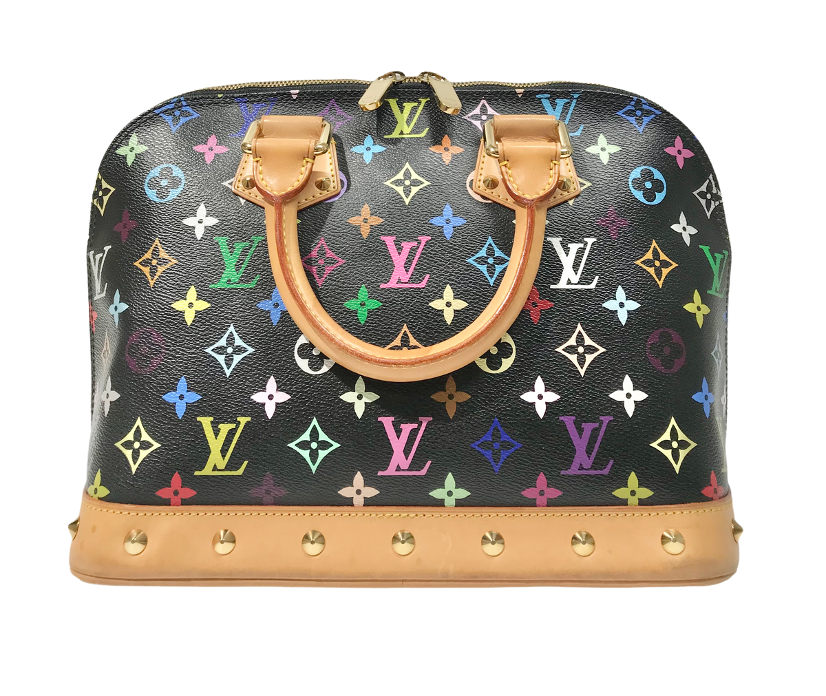 Buy Pre-owned & Brand new Luxury Louis Vuitton Black Monogram Multicolor  Alma Bag Online