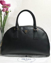 Load image into Gallery viewer, AUTHENTIC Prada Back Saffiano Bowler Bag PREOWNED (WBA762)