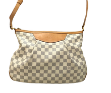Load image into Gallery viewer, AUTHENTIC Louis Vuitton Siracusa Damier Azur MM PREOWNED (WBA809)