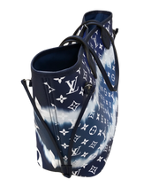 Load image into Gallery viewer, AUTHENTIC Louis Vuitton Neverfull Monogram Escale Blue MM PREOWNED (WBA707)