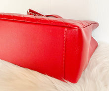 Load image into Gallery viewer, AUTHENTIC Chanel GST Grand Shopping Tote Red Caviar PREOWNED (WBA581)