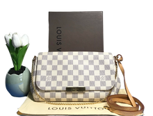 Load image into Gallery viewer, AUTHENTIC Louis Vuitton Favorite MM Damier Azur PREOWNED (WBA766)