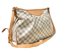 Load image into Gallery viewer, AUTHENTIC Louis Vuitton Siracusa Damier Azur MM PREOWNED (WBA809)