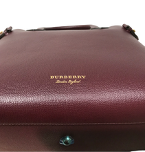 Load image into Gallery viewer, AUTHENTIC Burberry Banner Medium Bag Mahogany Red NEW (WBA830)