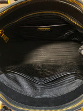 Load image into Gallery viewer, AUTHENTIC Prada Galleria Double Zip Tote Black Saffiano PREOWNED (WBA507)