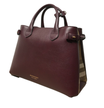 Load image into Gallery viewer, AUTHENTIC Burberry Banner Medium Bag Mahogany Red NEW (WBA830)