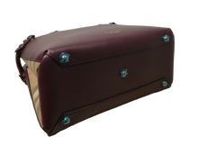 Load image into Gallery viewer, AUTHENTIC Burberry Banner Medium Bag Mahogany Red NEW (WBA830)
