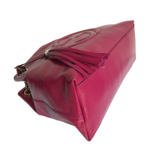 Load image into Gallery viewer, AUTHENTIC Gucci Soho Chain Medium Bougainvillea Bag PREOWNED (WBA1003)