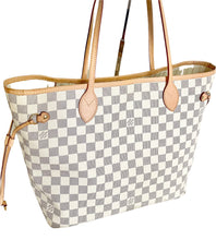 Load image into Gallery viewer, AUTHENTIC Louis Vuitton Neverfull Damier Azur MM PREOWNED (WBA521)