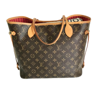Load image into Gallery viewer, AUTHENTIC Louis Vuitton Neverfull Monogram Cherry MM PREOWNED (WBA858)
