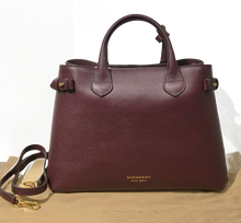 Load image into Gallery viewer, AUTHENTIC Burberry Banner Medium Bag Mahogany Red NEW (WBA830)