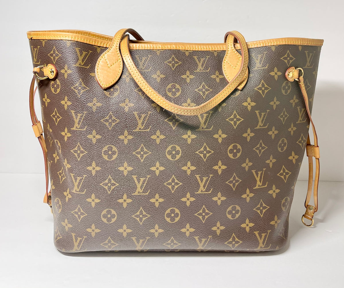 AUTHENTIC Louis Vuitton Neverfull Monogram MM PREOWNED (WBA370) – Jj's  Closet, LLC