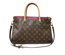 Load image into Gallery viewer, AUTHENTIC Louis Vuitton Pallas Monogram Aurore PREOWNED (WBA743)