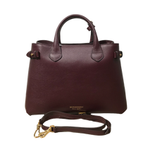 Load image into Gallery viewer, AUTHENTIC Burberry Banner Medium Bag Mahogany Red NEW (WBA830)