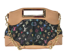 Load image into Gallery viewer, AUTHENTIC Louis Vuitton Judy Black Multicolor MM Preowned (WBA719)