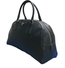 Load image into Gallery viewer, AUTHENTIC Prada Back Saffiano Bowler Bag PREOWNED (WBA762)