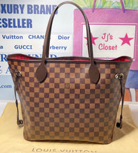Load image into Gallery viewer, AUTHENTIC Louis Vuitton Neverfull Damier Ebene MM PREOWNED (WBA382)