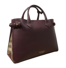 Load image into Gallery viewer, AUTHENTIC Burberry Banner Medium Bag Mahogany Red NEW (WBA830)
