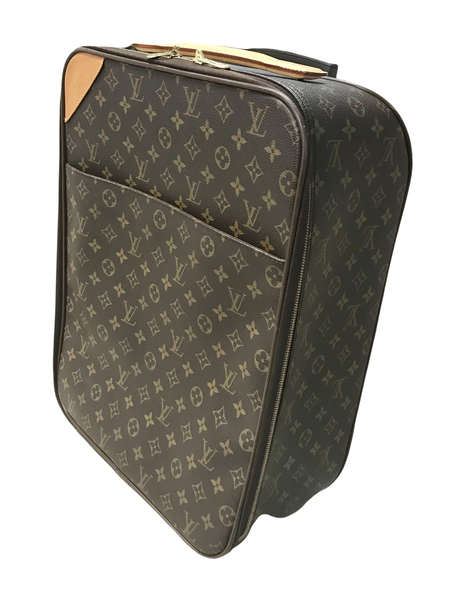 Sold at Auction: Louis Vuitton monogram canvas Pegase rolling suitcase with  interior hanging garment bag and accessories zipper pouch, lock and key.