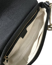Load image into Gallery viewer, AUTHENTIC Gucci Soho Black Flap Crossbody Medium PREOWNED (WBA1018)