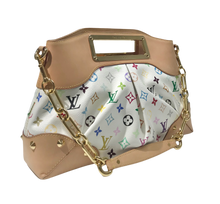 Load image into Gallery viewer, AUTHENTIC Louis Vuitton Judy White Multicolor MM Preowned (WBA718)