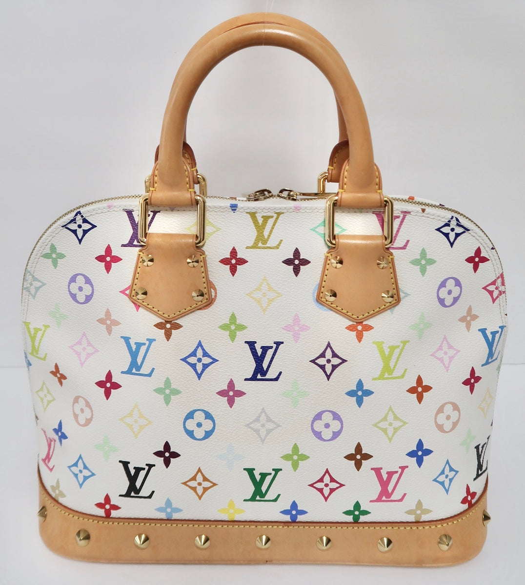 Used Louis Vuitton Alma Multicolor White/Bron/Pvc/Multicolor/Fl1003 Bag