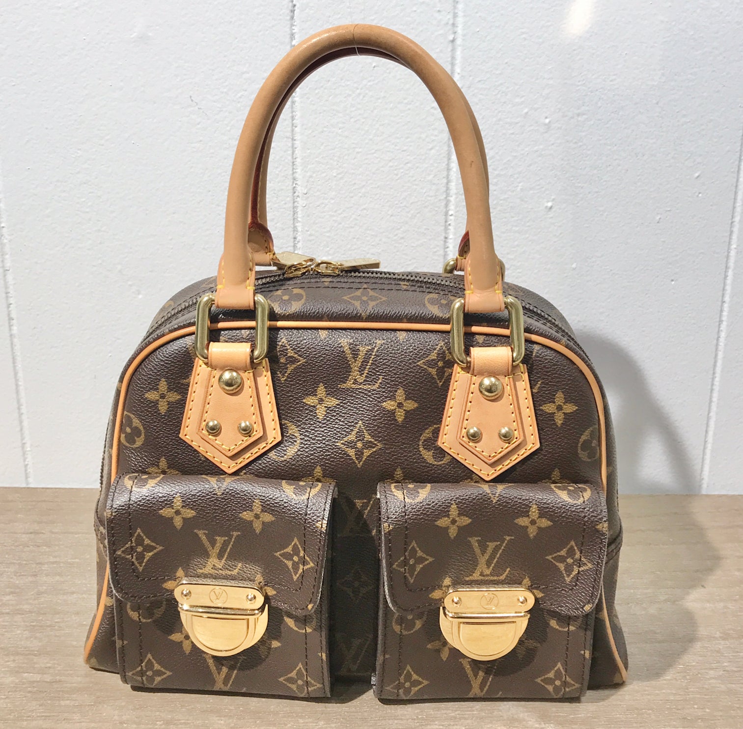 AUTHENTIC Louis Vuitton Manhattan PM Monogram OTT958 NB99 Jj s Closet LLC