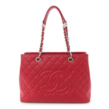 Load image into Gallery viewer, AUTHENTIC Chanel GST Grand Shopping Tote Red Caviar PREOWNED (WBA1565)