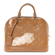 Load image into Gallery viewer, AUTHENTIC Louis Vuitton Alma PM Vernis Rose Velours PREOWNED (WBA1504)