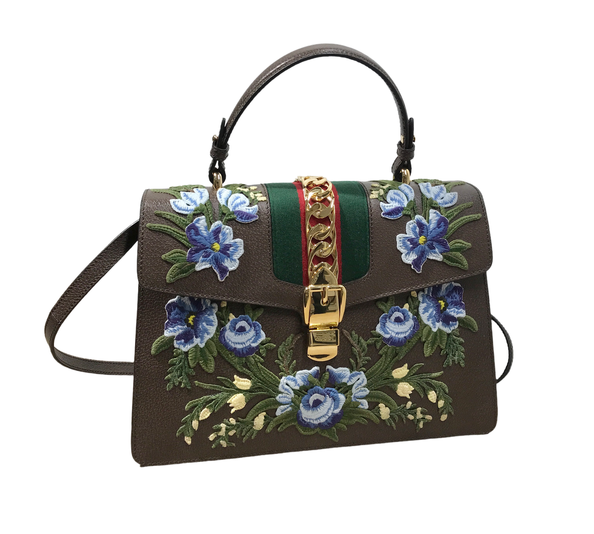 Embroidered 2025 gucci bag