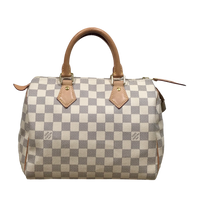 Load image into Gallery viewer, AUTHENTIC Louis Vuitton Speedy 25  Damier Azur PREOWNED (WBA1135)
