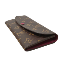 Load image into Gallery viewer, AUTHENTIC Louis Vuitton Emilie Wallet Fuchsia Monogram PREOWNED (WBA751)