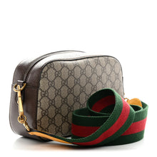 Load image into Gallery viewer, AUTHENTIC Gucci GG Supreme Monogram Web Neo Vintage Shoulder Bag Beige New Acero Crop PREOWNED (WBA1541)