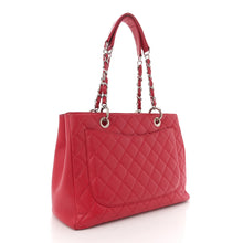 Load image into Gallery viewer, AUTHENTIC Chanel GST Grand Shopping Tote Red Caviar PREOWNED (WBA1565)