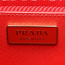 Load image into Gallery viewer, AUTHENTIC Prada Medium Galleria Double Zip Tote Fuoco Saffiano Lux PREOWNED (WBA1522)