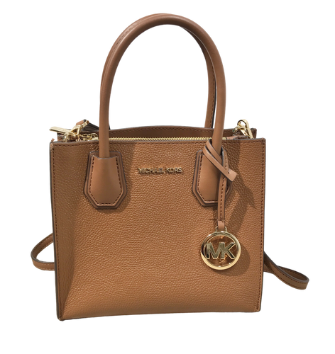 Authentic Michael Kors All Leather Tan Bag (MK125)